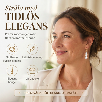 Asymmetriska Spiralformade Örhängen & Hängande Örhängen