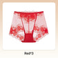 💥REA 50% RABATT😍Handvirkade spetsboxershorts med hög midja för kvinnor