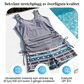 🏊‍♀️ 50% RABATT NU! 👙 Kvinnors Tryckt Tvådelad Tankini Baddräkt – Justerbar Rynkade Sidor, Full Täckning & Stilig Korsad Halsringning ✨