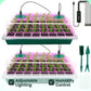💎50% RABATT! 💎 Groningsbrickor med odlingsljus – Fuktighetskontroll, transparent och fullspektrumljus 🌱💡