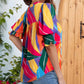 👚 50% RABATT NU! 🌺 Kvinnors Blommig V-ringad Puffärm Blus – Romantiska Puffärmar, Konstnärligt Blommönster & Mångsidig Stil För En Elegant Look ✨