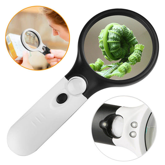 Vergrootglas met dubbele lens – 3X & 45X