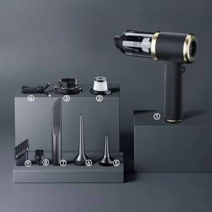 Bärbar Trådlös Luftdammare och Dammsugare