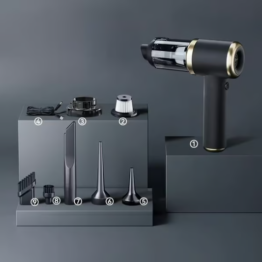 Bärbar Trådlös Luftdammare och Dammsugare