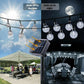 ✨ 50% RABATT! ☀️ Vattentäta Solcellsdrivna LED-Stränglampor för Utomhusbruk – 8 Lägen, Skymningssensor & Perfekt för Trädgård 🏡