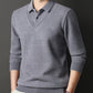 Men's V-Neck Fake Two-Piece Knitted Sweater
