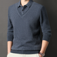 Men's V-Neck Fake Two-Piece Knitted Sweater