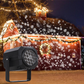 🎄 50% REA NU! 🔥 Roterande LED-julprojektor - 8 Festliga Mönster & Vattentät, Perfekt för Julpynt Utomhus ✨