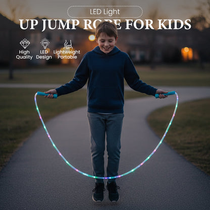 Köp 1 få 1 gratis🪀Hopprep för barn med färgglada LED-lampor✨