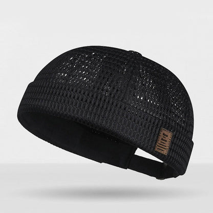 🧢 Köp 1 Få 1 gratis🌬️ Lättvikt Andningsbar Mesh Brimless Cap – Retro Docker Style, Justerbar & Ultralätt – Sval Komfort ✨