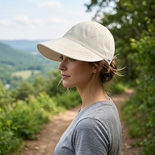☀️ 50% RABATT NU! 👒 Andningsbar Solhatt med Hästsvansöppning – UPF 50+ Skydd, Justerbart Band & Strukturbevarande Design 🏖️